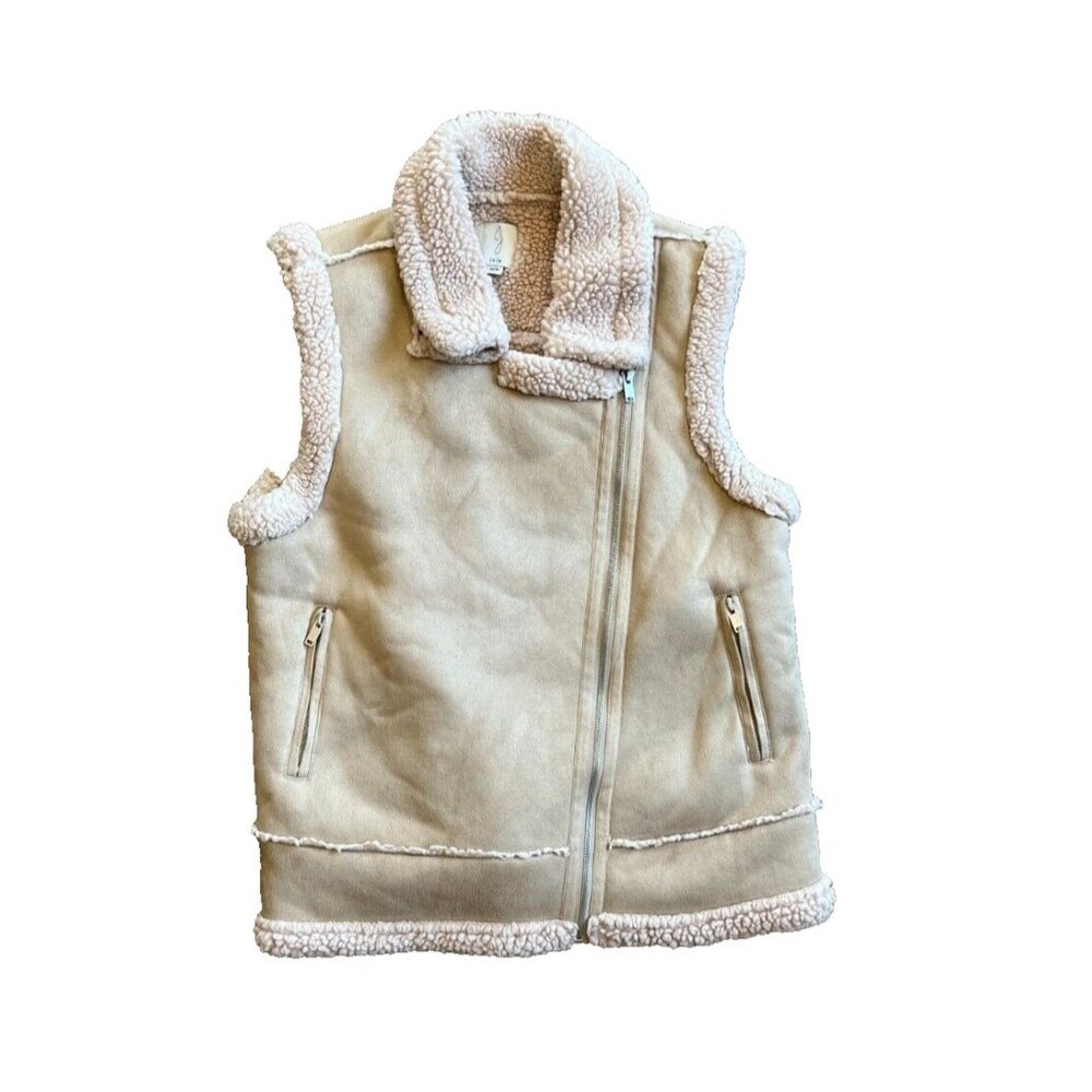 Women's Joie Shearling Vest Size Medium